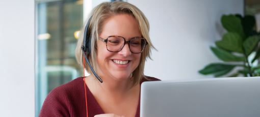 Apprenante souriante